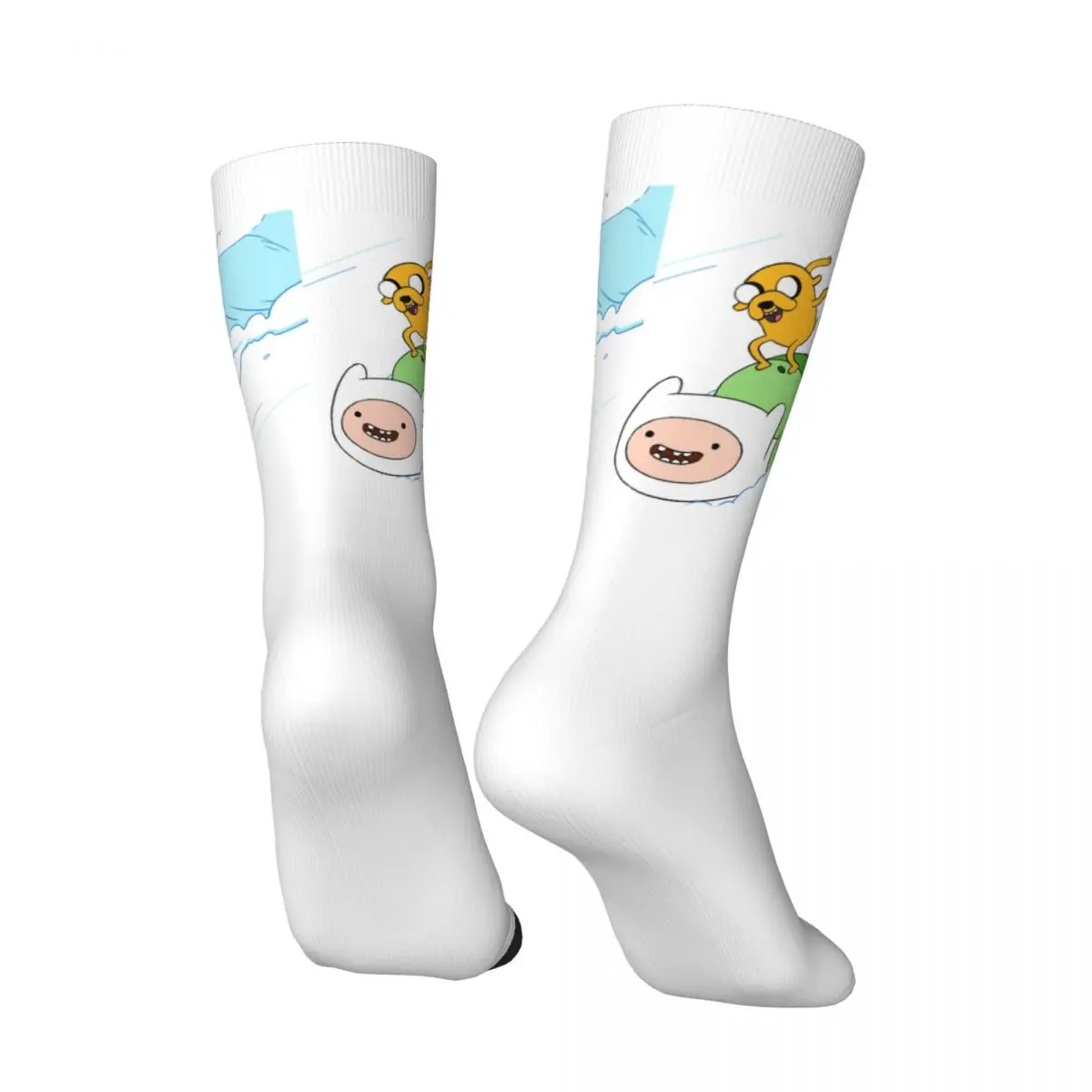 Jake Finn The Human Stockings Popular Anime Pattern Gothic Socks  Anti Slip Socks Unisex Men Outdoor Sports High Quality Socks