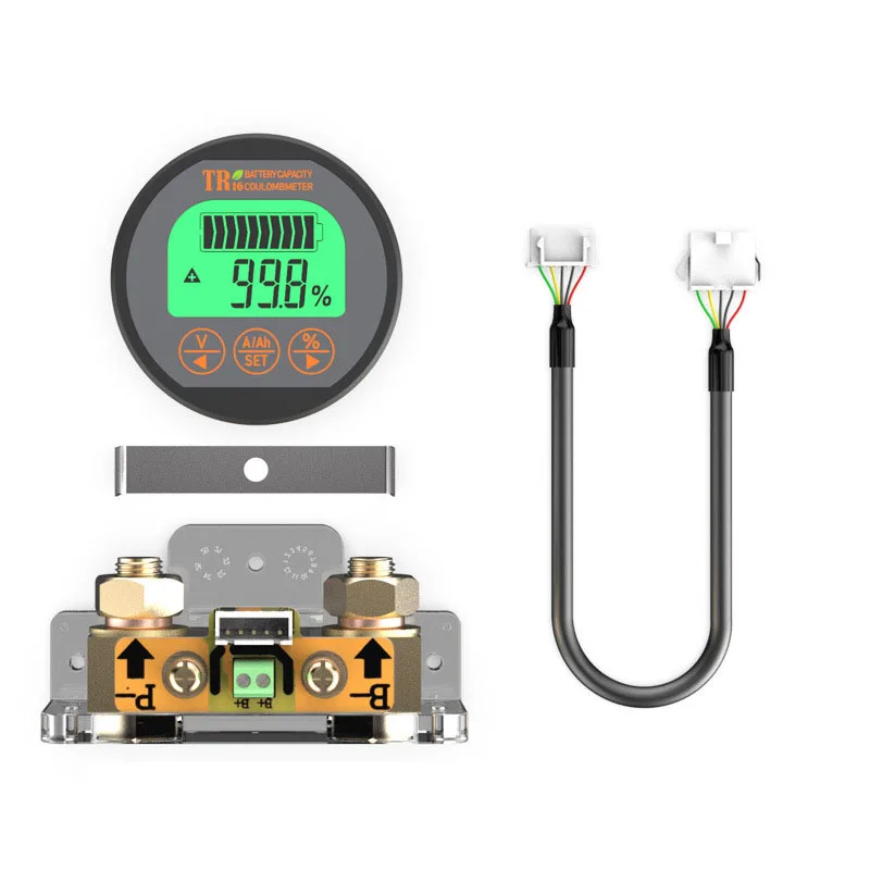 

TR16 Battery Capacity Tester DC 8-120V 50A 100A 350A Voltage Current Meter Battery Capacity Monitor Indicator Ammeter Voltmeter