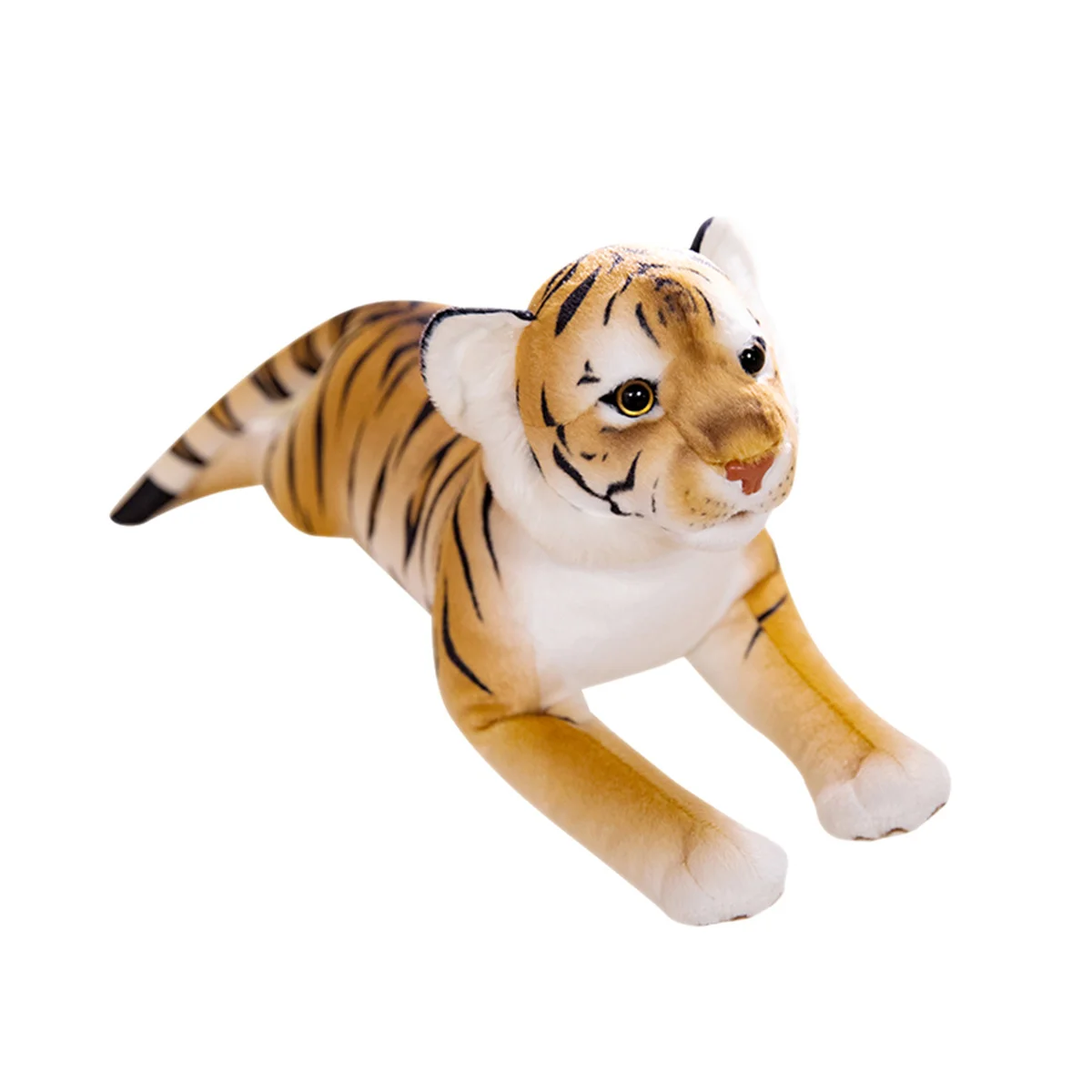 1pc Real Life Lion&Tiger&Leopard Stuffed Plush Animals Toys for Children Simulation Cute Kids Doll Christmas Gift for Girls