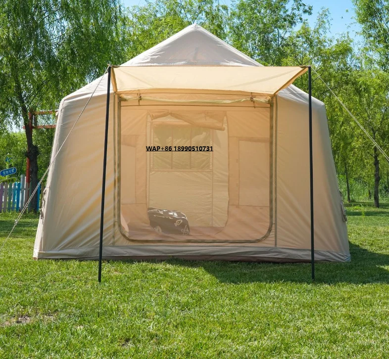 

13.86㎡ Automatic Inflatable Tent Portable Outdoor Camping Hut Oxford Cloth Sunshade and Rainproof Four Seasons Camping Tent
