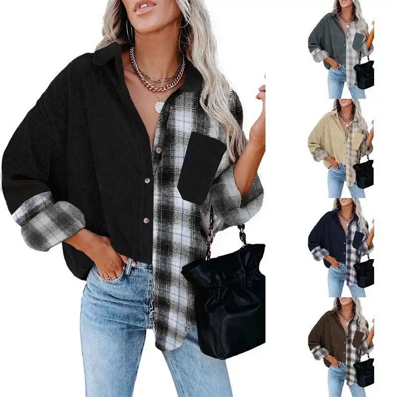 

Ele Cheered irt Women's Long Sve ket Design Полиэфирная ткань Faionable Весенняя коллекция Не тонущая полоска...