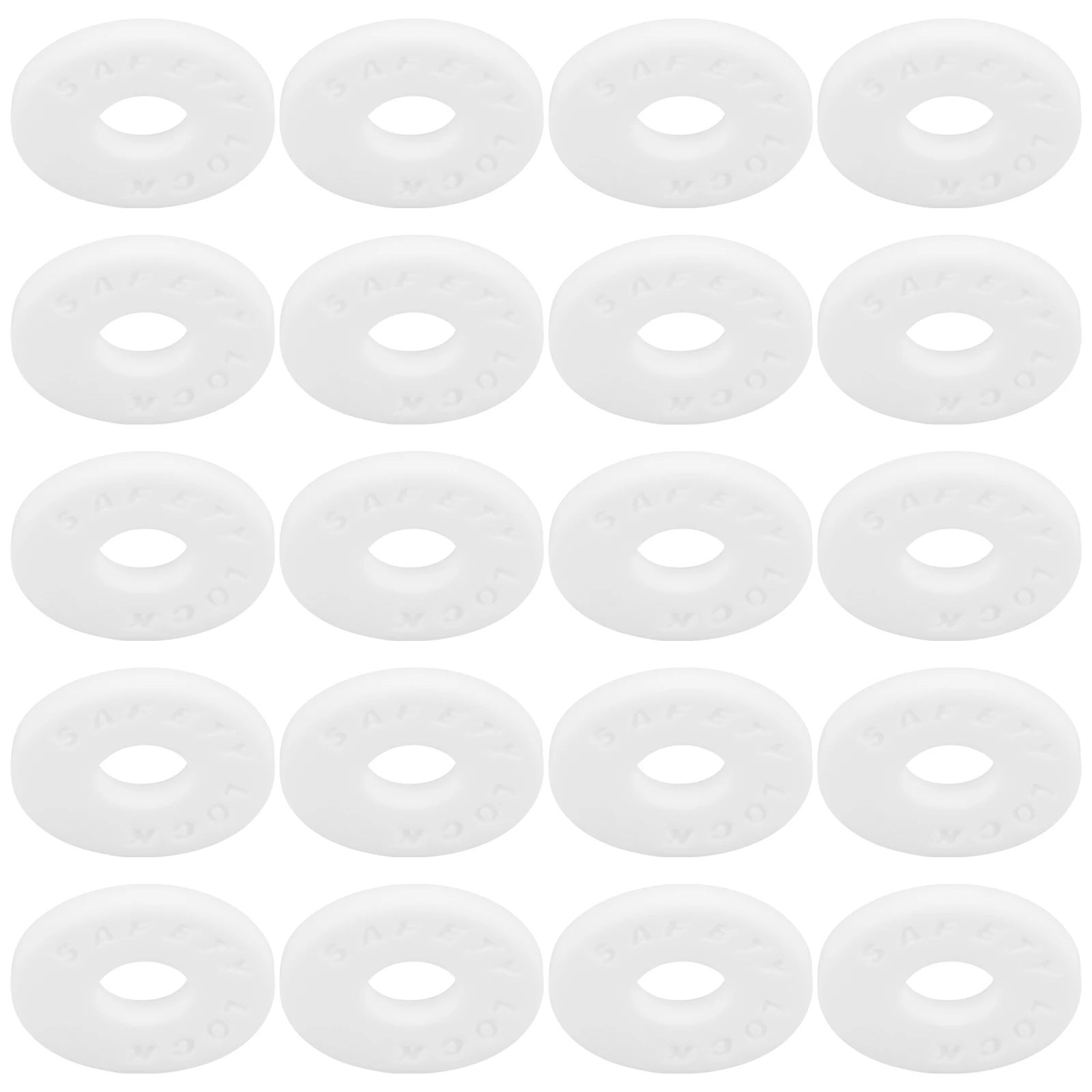 

20pcs Strap Locks Anti Slip Anti Drop Bass Electric Guitar Accessories Durable Pe Material Easy Installation Strap Block