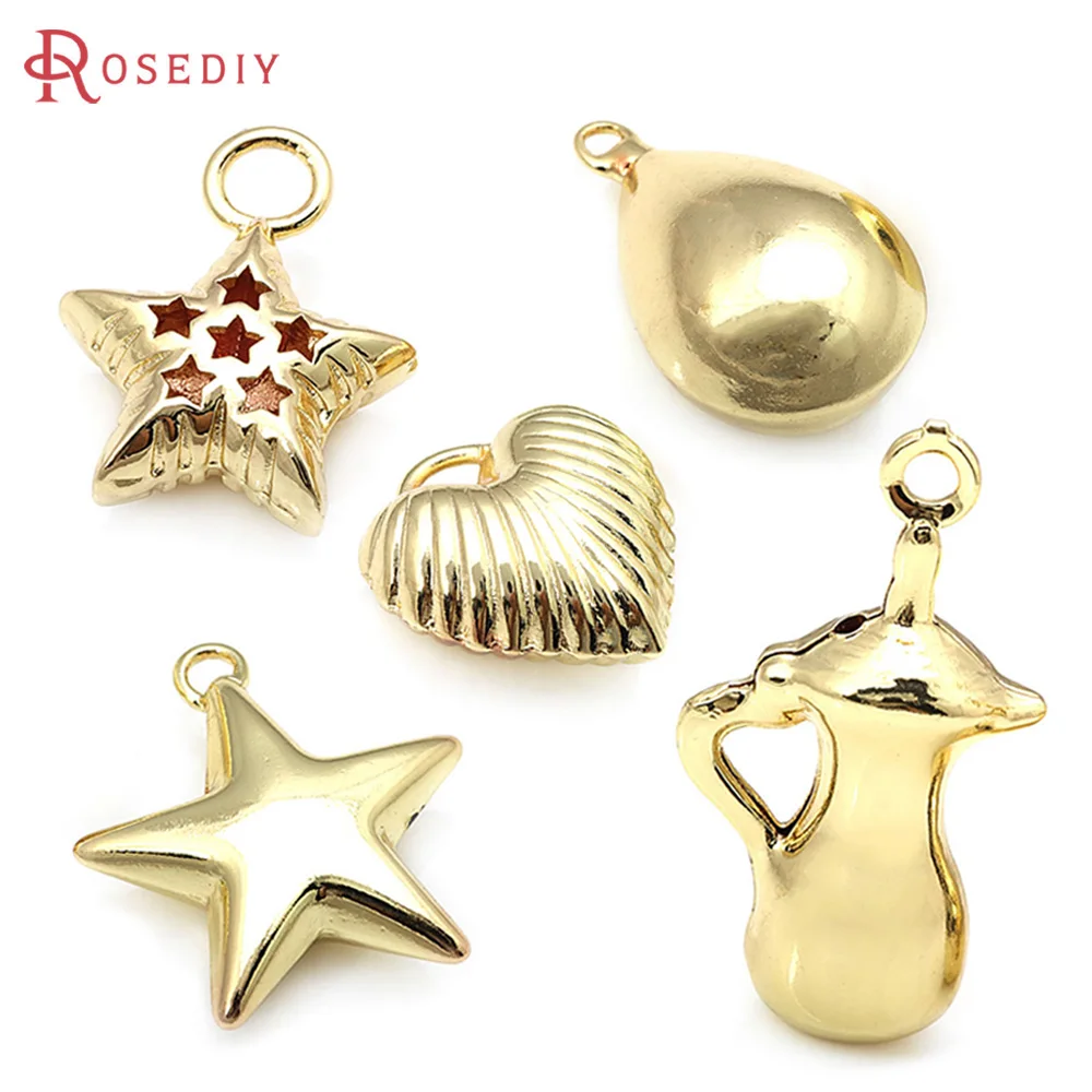 Brass Hollow Charms… - image