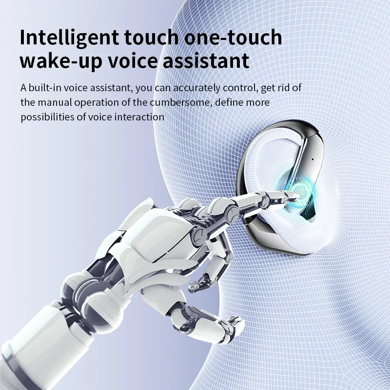 Q102 AI ترجمة بلوتوث 5.4 الأذن هوك سماعات سماعات لاسلكية ستيريو مقاوم للماء IPX5 سماعات عرض الاستعداد الطويل #5