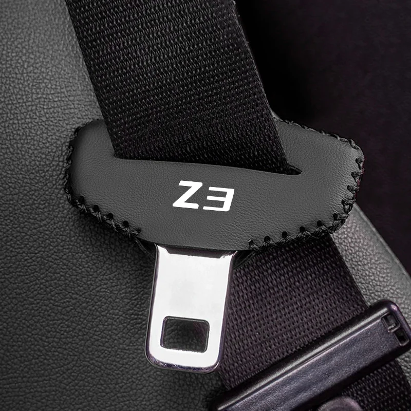 1pcs Car Seat Belt Buckle Clip Protective Cover Interior Seat Belt Buckle Plug Cover For BMW Z3 Car Logo Styling Accessories