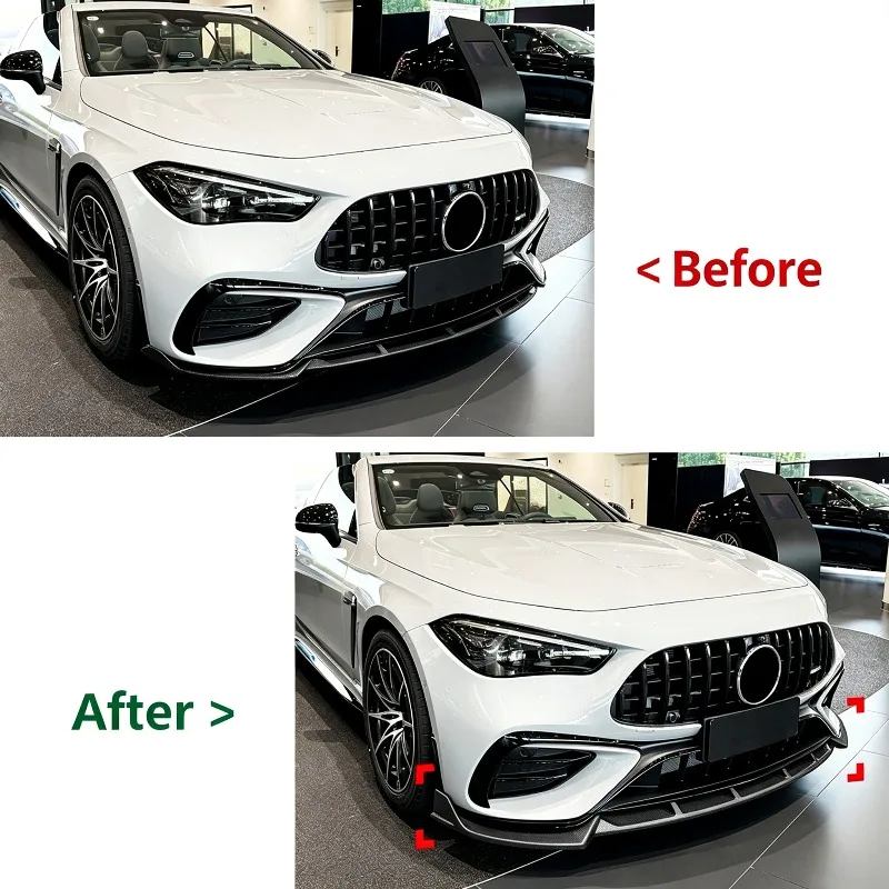 3 PCS Car Front Bumper For Mercedes Benz CLE53 AMG C236 2024+ Front Lip Spoiler Diffuser Body Kits Tuning Auto Accessories