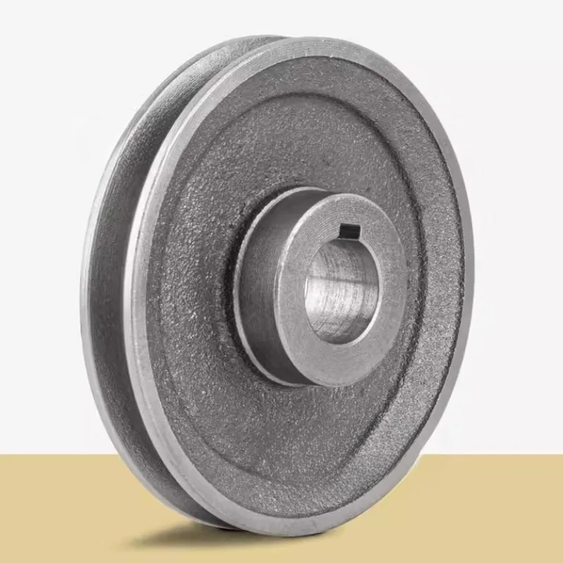 

1PC Thickened V-Belt Pulley Solid Dia 70-130mm Single-Slot B Type Pulley Cast Iron Wheel Power Tool Accessories