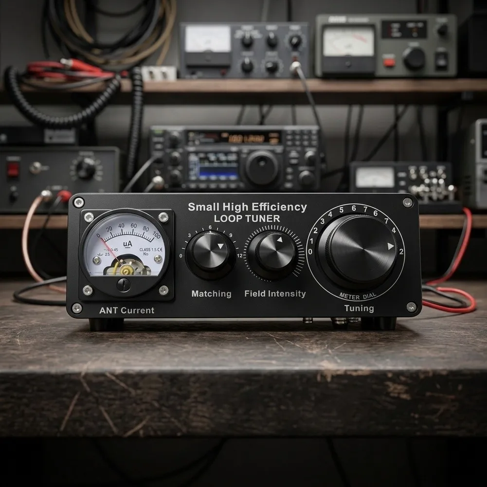 MF-935F Shortwave Radio For Antenna Tuner 3-28MHz 25W-45W Impedance Matcher With Current Meter For Amateur Communication Testing