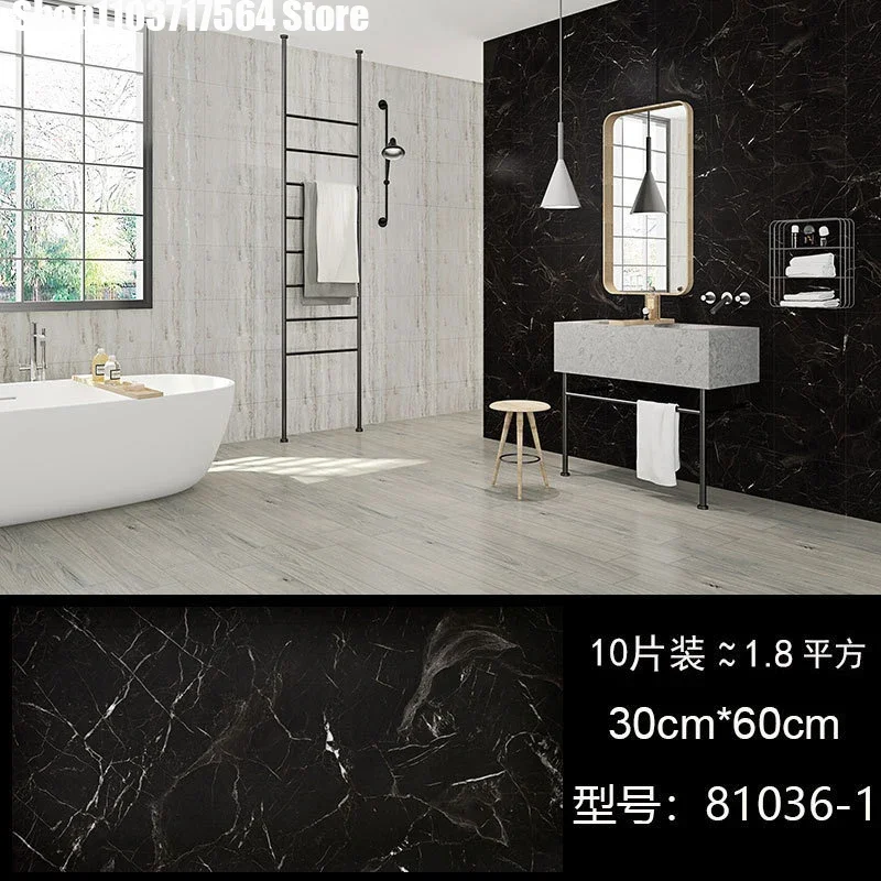

Wallpaper self-adhesive wholesale imitation tile marble wall pasted white wall tile bathroom renovation 81036 waterproof sticker