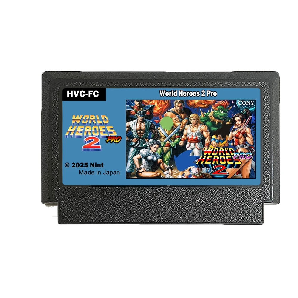 World Heroes 2 Pro - خرطوشة ألعاب FC Famicom جديدة تمامًا 60 Pin لوحدة تحكم ألعاب الكمبيوتر العائلية من Nintendo #1
