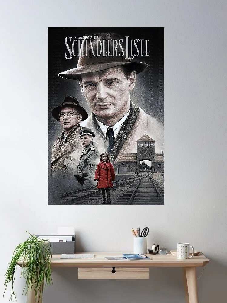 

SCHINDLERS LIST Movie, Art Print Silk Poster Home Wall Decor