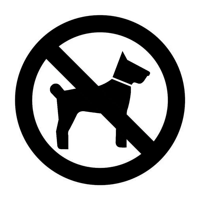 

Car Stickers No Pets Dogs Allowed Warning Sign Vinyl Decals Car Motorcycle Bumper Body Rear Window Decorative Decals,13CM*13CM