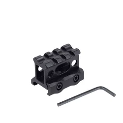 Tactical Red Dot Sight Scope Optics Riser Mount 1 Inch Height Light Weight Airsoft Bracket For Hunting Flashlight