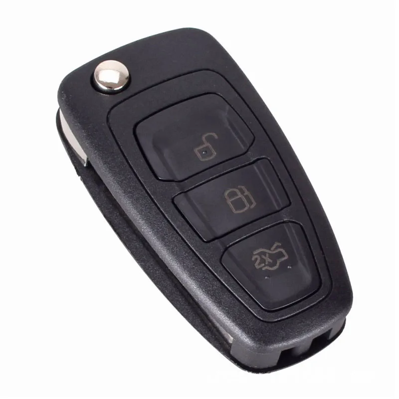 

3 BUTTONS FLIP FLODING REMOTE KEY SHELL CASE FOR FORD NEW FOCUS FIESTA ESCAPE ECOSPORT FOB KEY BLANK 5PCS/LOT