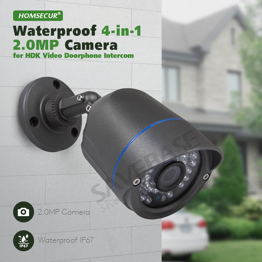 IP67 Wired Outdoor CCTV Bullet Camera 2.0MP IR Night Vision 3.6mm Lens Security Surveillance For FHD Home WIFI Video Doorphone