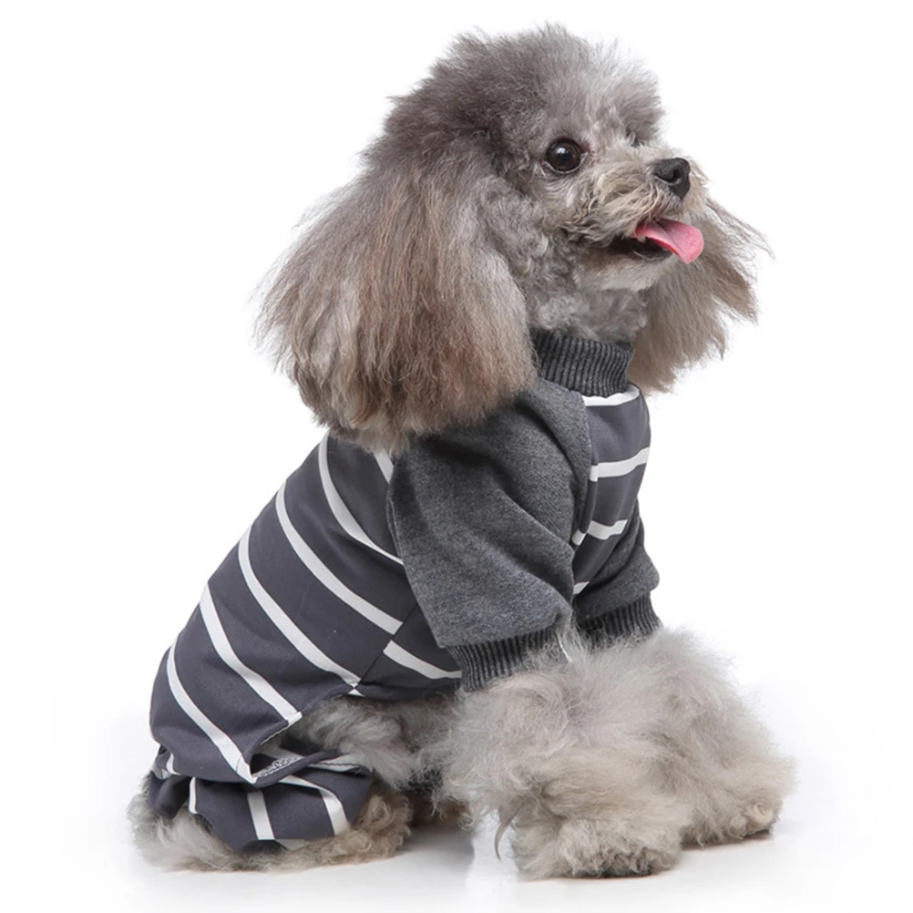 

Comfortable Clothes Pet Pajamas Polyester Puppy Accessory Decorative Apparel Household Keep Warm Dog Onesie Stylish Design