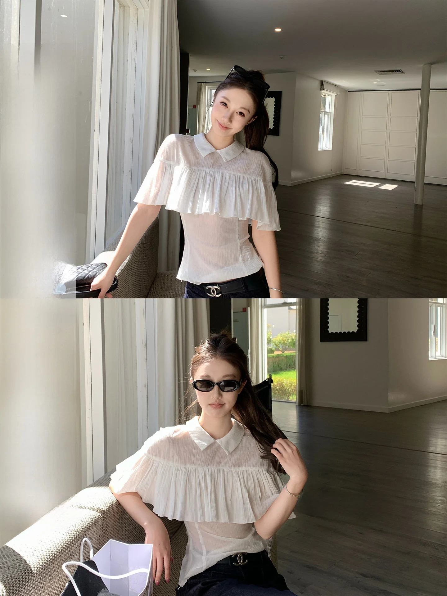 

Дышащая женская куртка ручной работы из чистого хлопка, легкая, тонкая, повседневная, свободного кроя, с длинными рукавами и отложным воротником