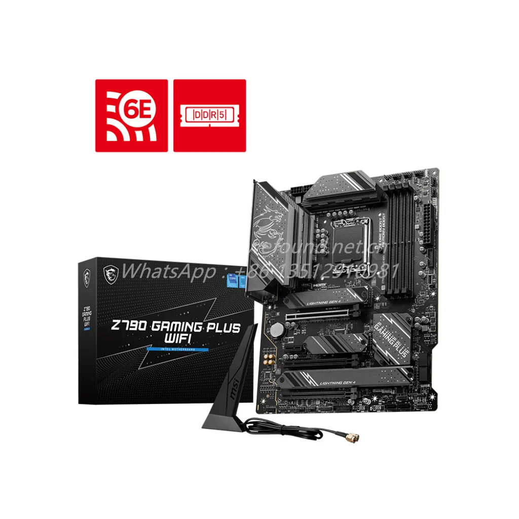 

Z790 GAMING PLUS WIFI DDR5 для материнской платы MSI для настольного ПК высокой производительности, процессоры LGA1700 Core 14th/ 13th/ 12th Gen