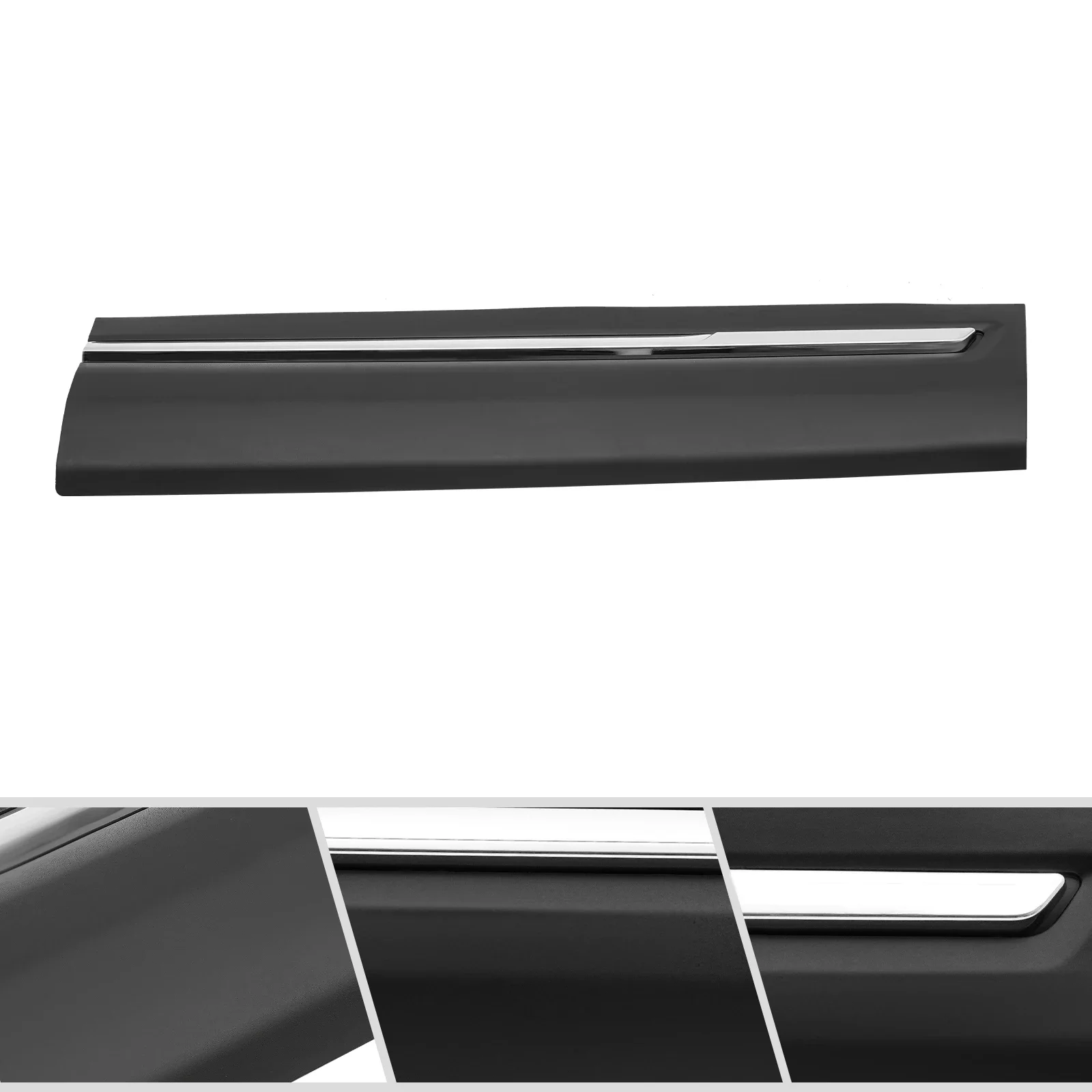 

Sturdy Fender Molding Trim for 2016-2019 Ford Explorer, Front Left and Right Door Lower Molding, Easy Installation, ABS