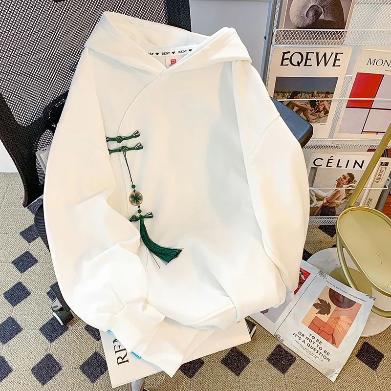 

Осень-зима, толстовка большого размера с вышивкой, мужская толстовка Faion Top Design Sensation, повседневная свободная посадка, длинная све irt