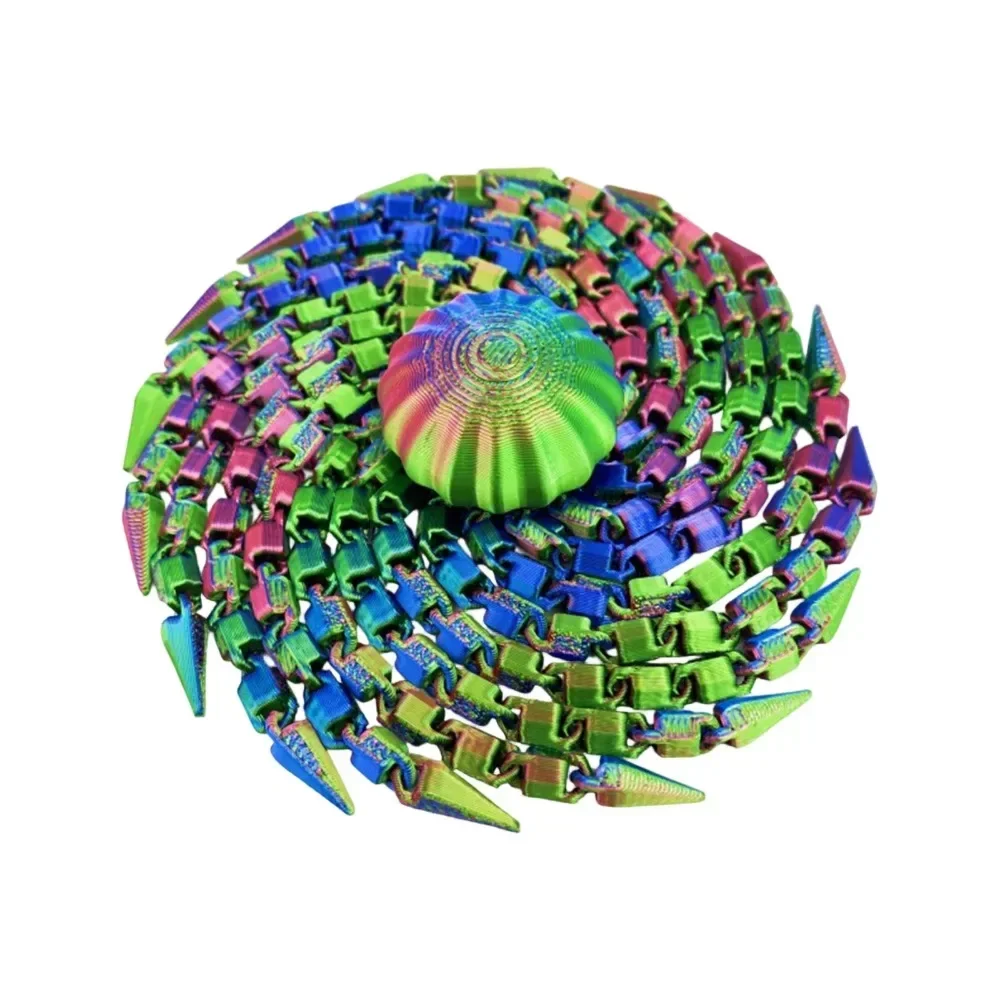 Kreatives 3D-gedrucktes Quallen-Entspannungsspielzeug, Spiralförmiger Oktopus, sensorisches Dekorationsstück, interaktives Stressabbau-Spielzeug, lustiges Spielzeug – Detail 13