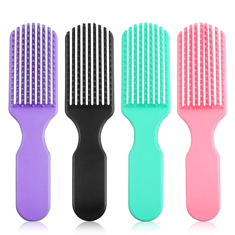 

1pc 9 Row Horrow Massage Comb Hairdressing Hair Brushes Durable Anti Static Detangling Wet Hair Comb for Curly Long Hair