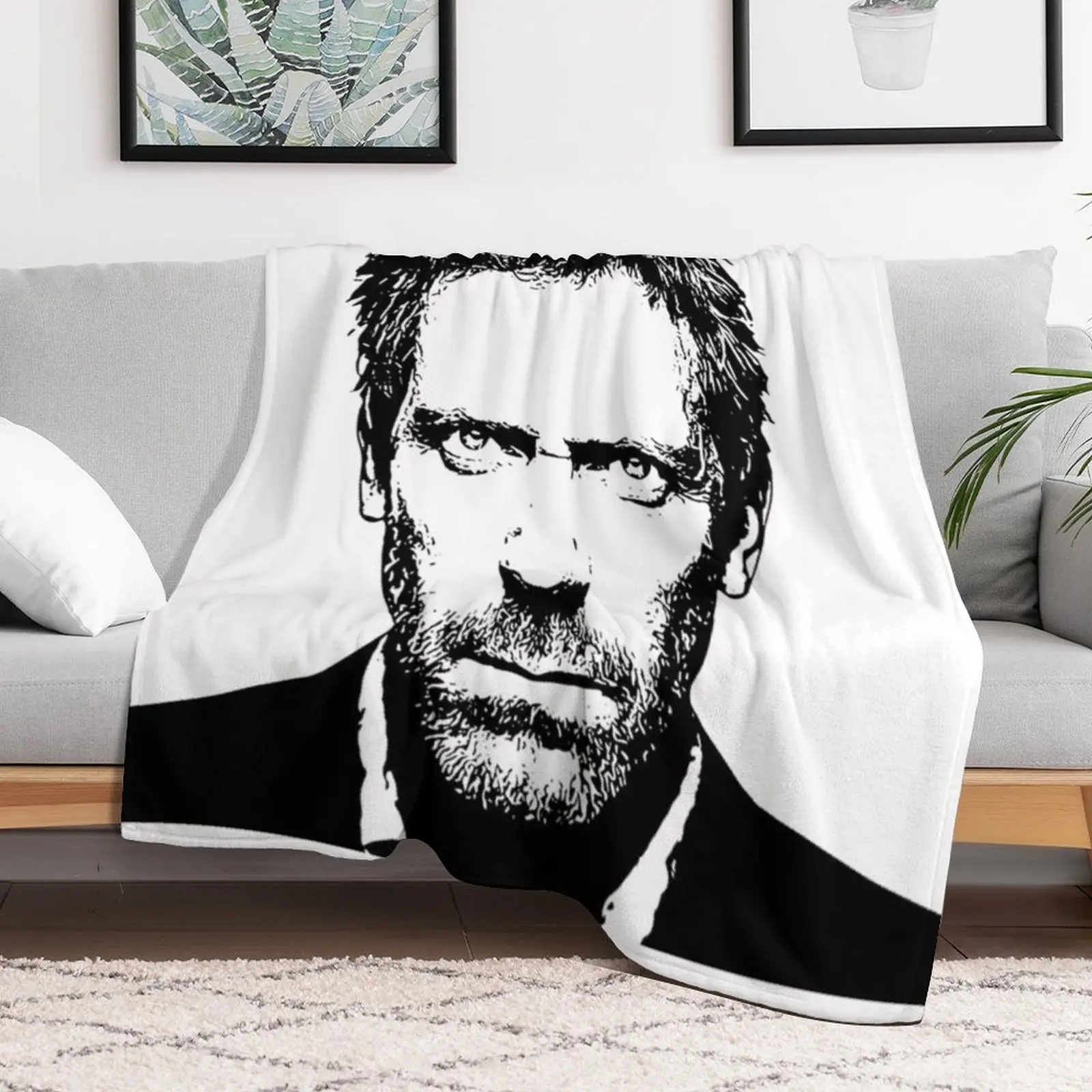 Dr. Gregory House Throw Blanket wednesday Heavy Flannel Fabric Blankets