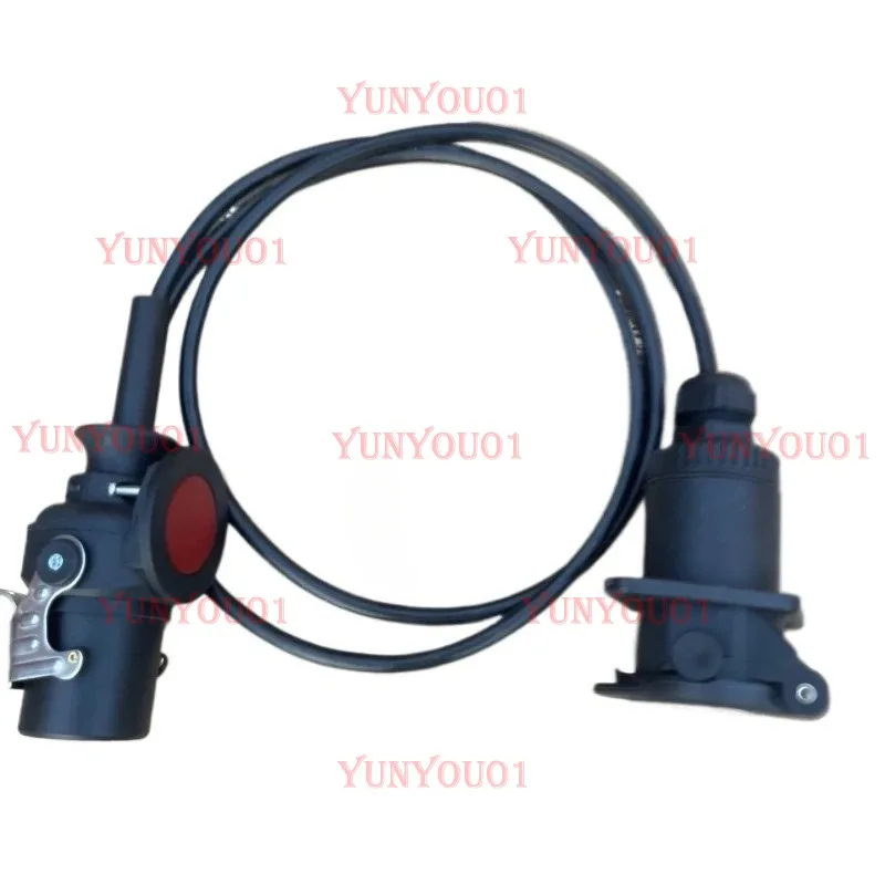 

Truck Seven Hole Plug Seven Core Socket Trailer Truck Main Vehicle Connector Head Seat Seven Hole Spiral Wire Assembly