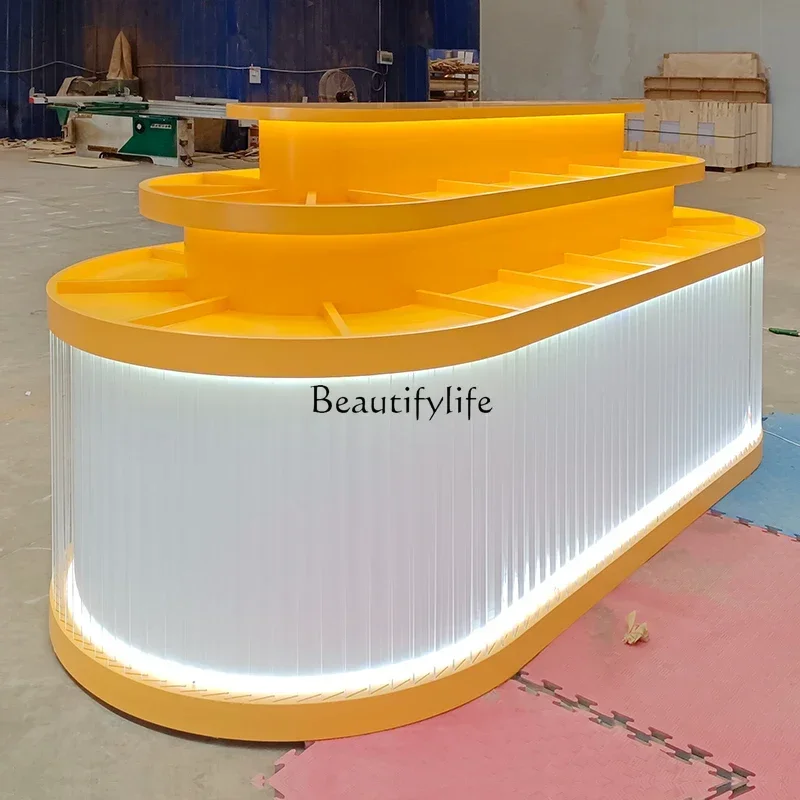 

02ld 14 Cosmetics sample display cabinet Makeup display Zhongdao shelf paint baking cabinet