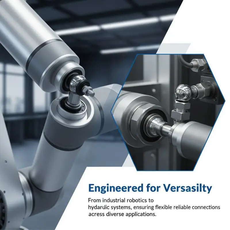 Right Angle Ball Head Joint Rod End Bearing M5 M6 M8 M10 Heavy Duty for Automation Machinery CS8 CS10 CS13 CS16