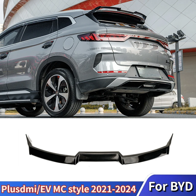 For BYD Song Plus Basic/Champion Edition DMi 2021-2024 MC Style Car Tail Wings Fixed Wind Spoiler Rear Wing Auto Accessories Kit