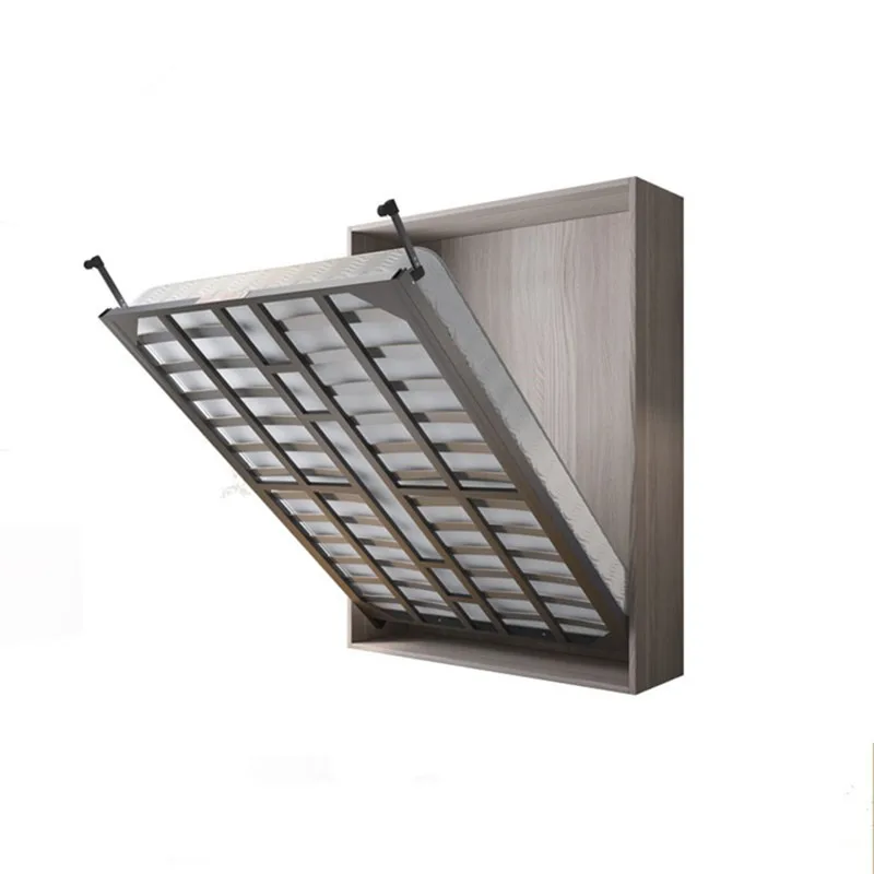 Wardrobe electric invisible folding bed, vertical rollover wall bed bookcase integrated hidden bed