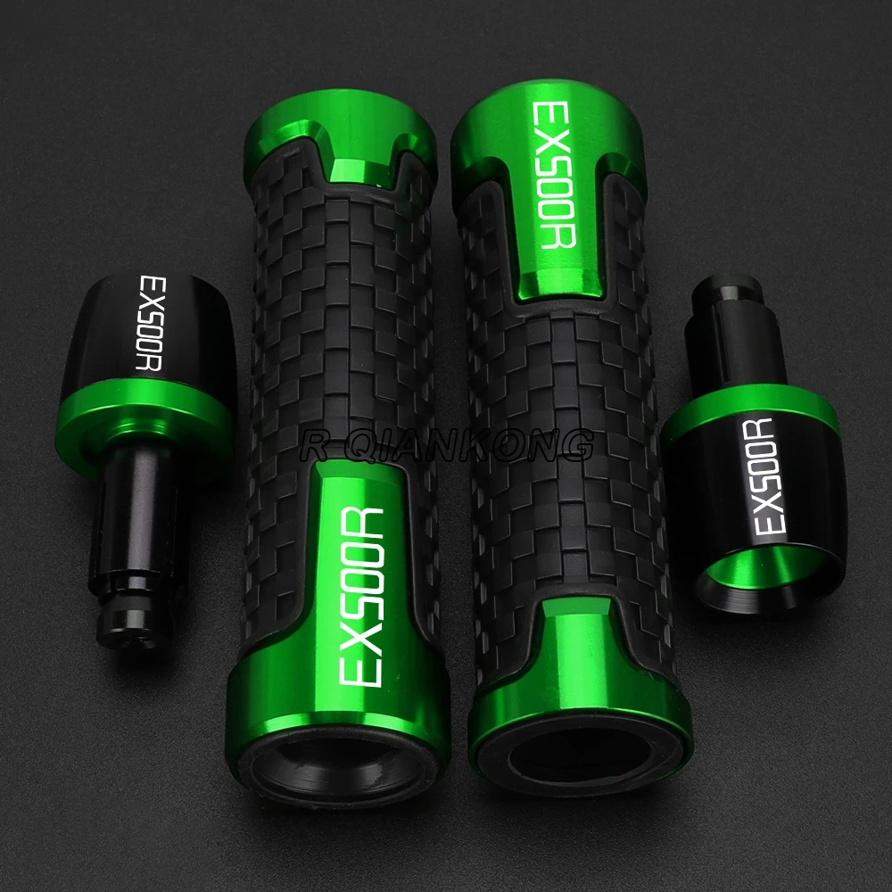 

For KAWASAKI Ninja EX500R EX 500R 1990-2009 2008 2007 2006 Motorcycle Handlebar Grips Bar Ends Hand Grip Plug Slider End Caps