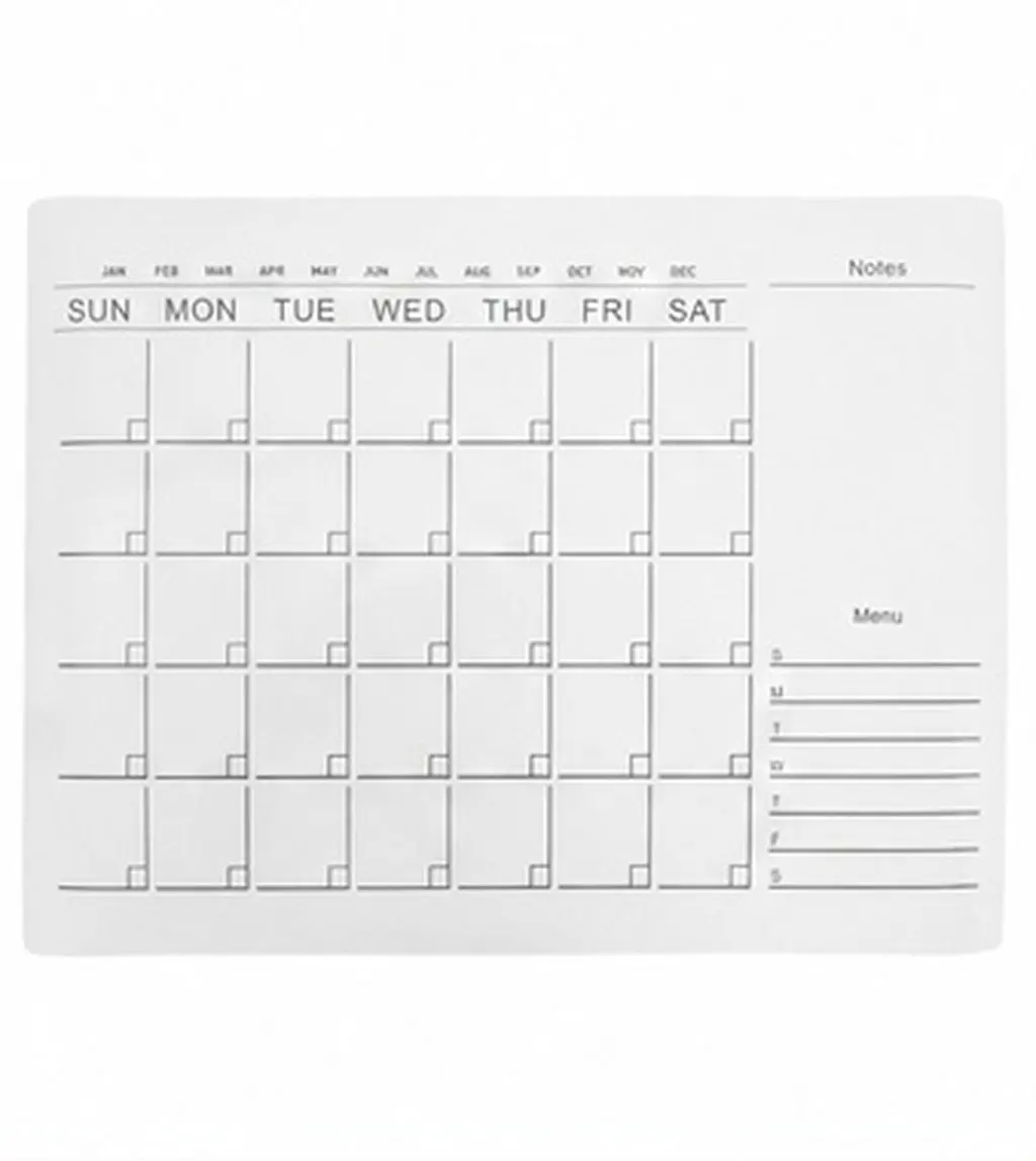 Dry Erase Whiteboard Sticker Calendar 12x16 Inch Removable PVC Adhesive Planner for Home Office Dorm Room Wall Fridge Efficient