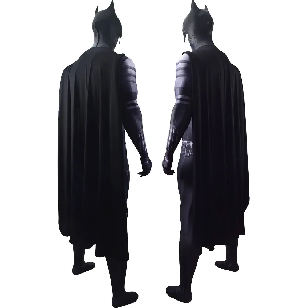 Superhero Bat Cosplay Man Costume Bat 3D Printed Spandex Halloween disfraces para Bodysuit Zentai Outfits Cosplay Costume Adult