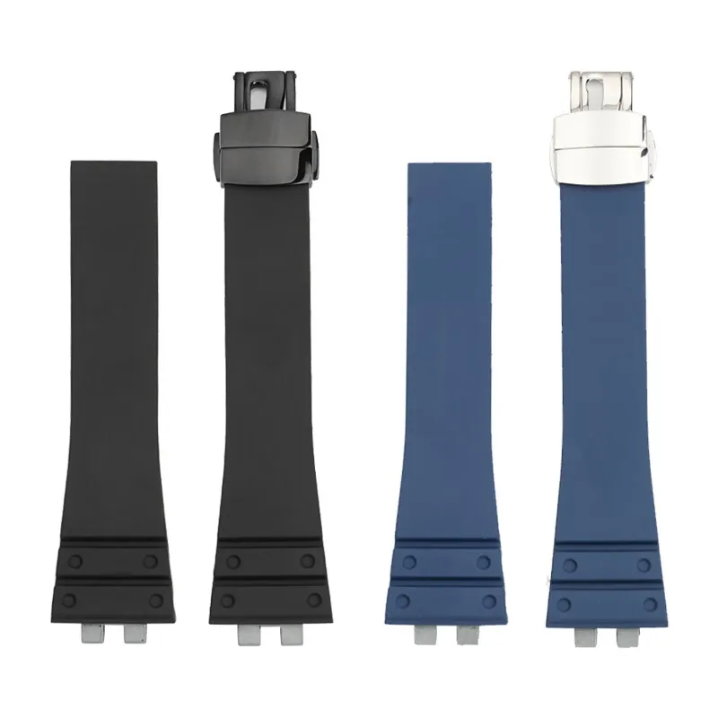 GMW-B5000 High Quality Fluororubber Strap for Casio G-SHOCK Series GMW-B5000 Soft Fluororubber Folding Buckle Strap Accessories