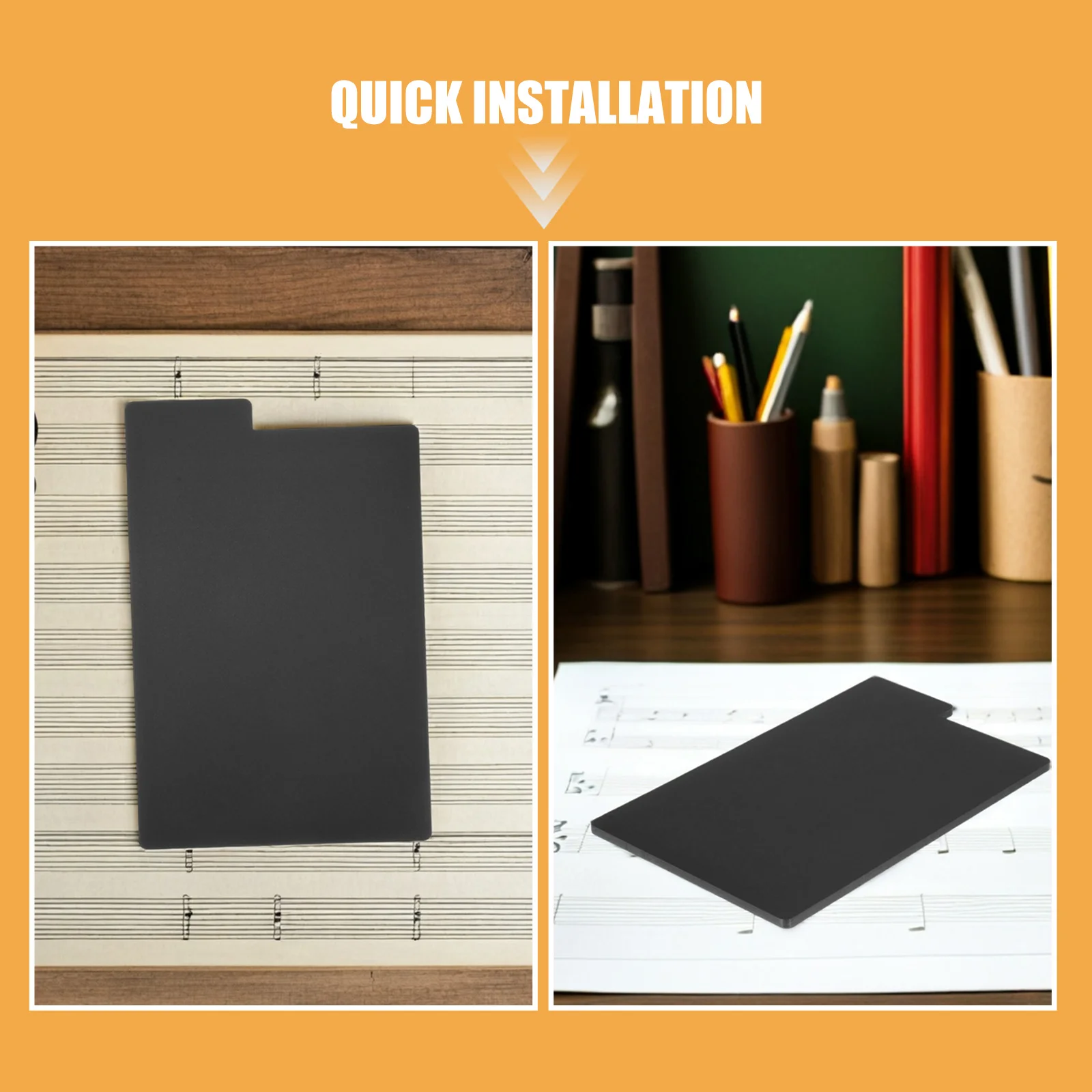 20 قطعة من فواصل تسجيلات الفينيل شديدة التحمل، بطاقات فهرس ألبوم بلاستيكي أسود لمجموعة تخزين الرف لتنظيم السجلات #6