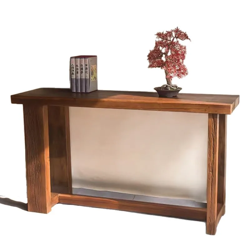 

Wabi-sabi wind, old elm, bar counter, living room, bar, bed and breakfast, decoration