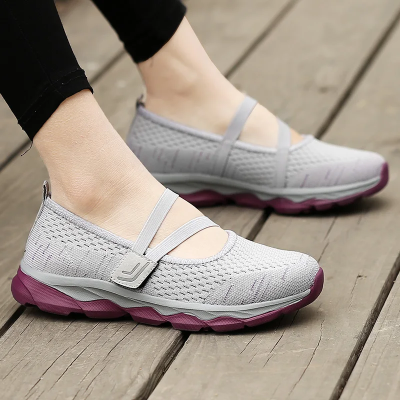 Women Flats Shoes Summer Mesh Sneakers Breathable Casual Shoes Women Loafers Lady Soft Walking Sneaker Boat Shoe Zapatos Mujer