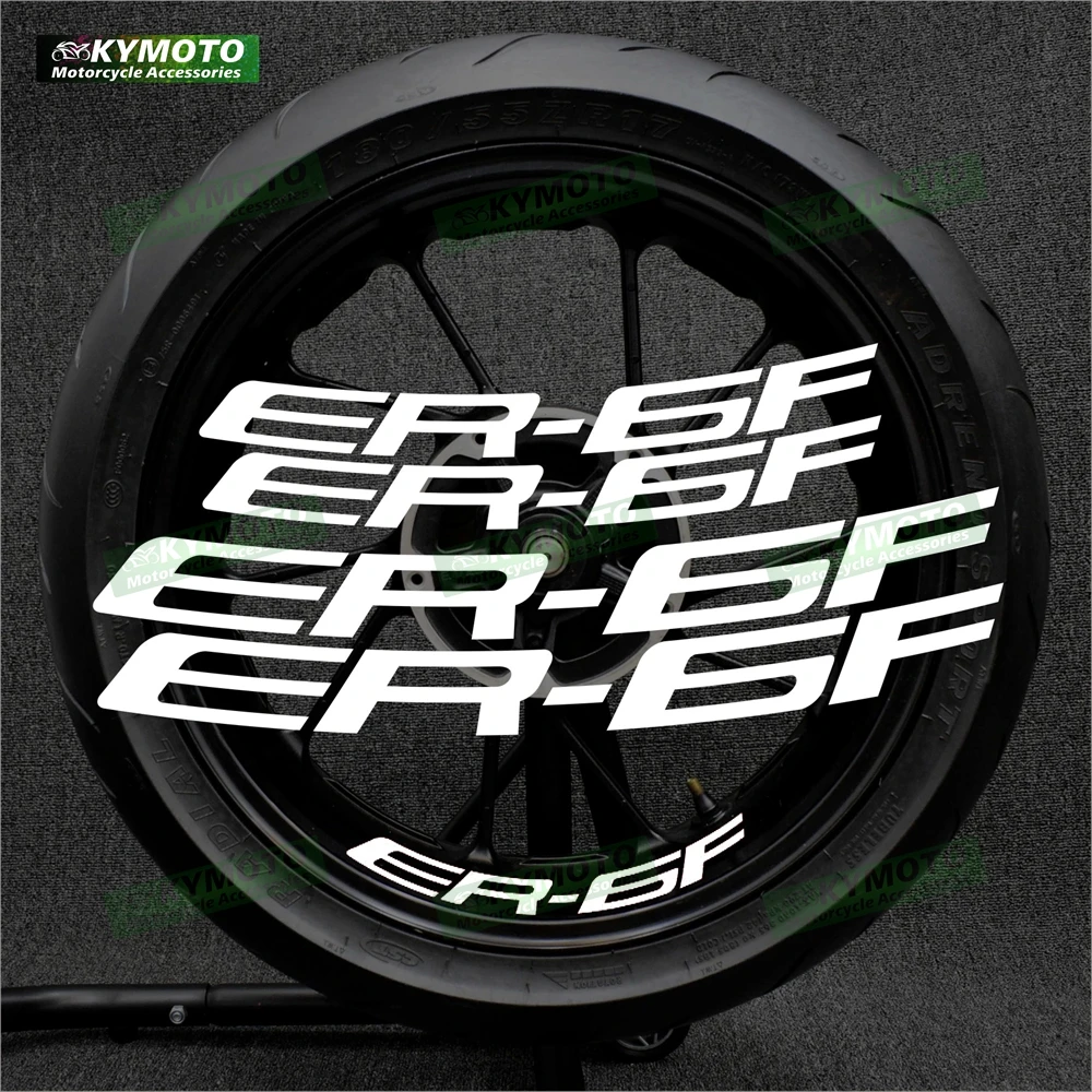 

For Kawasaki ER-6F ER6F 17 inch Motorcycle Wheel Decal Rim Decoration Print Fairing Body Racing Profile Arc Sticker