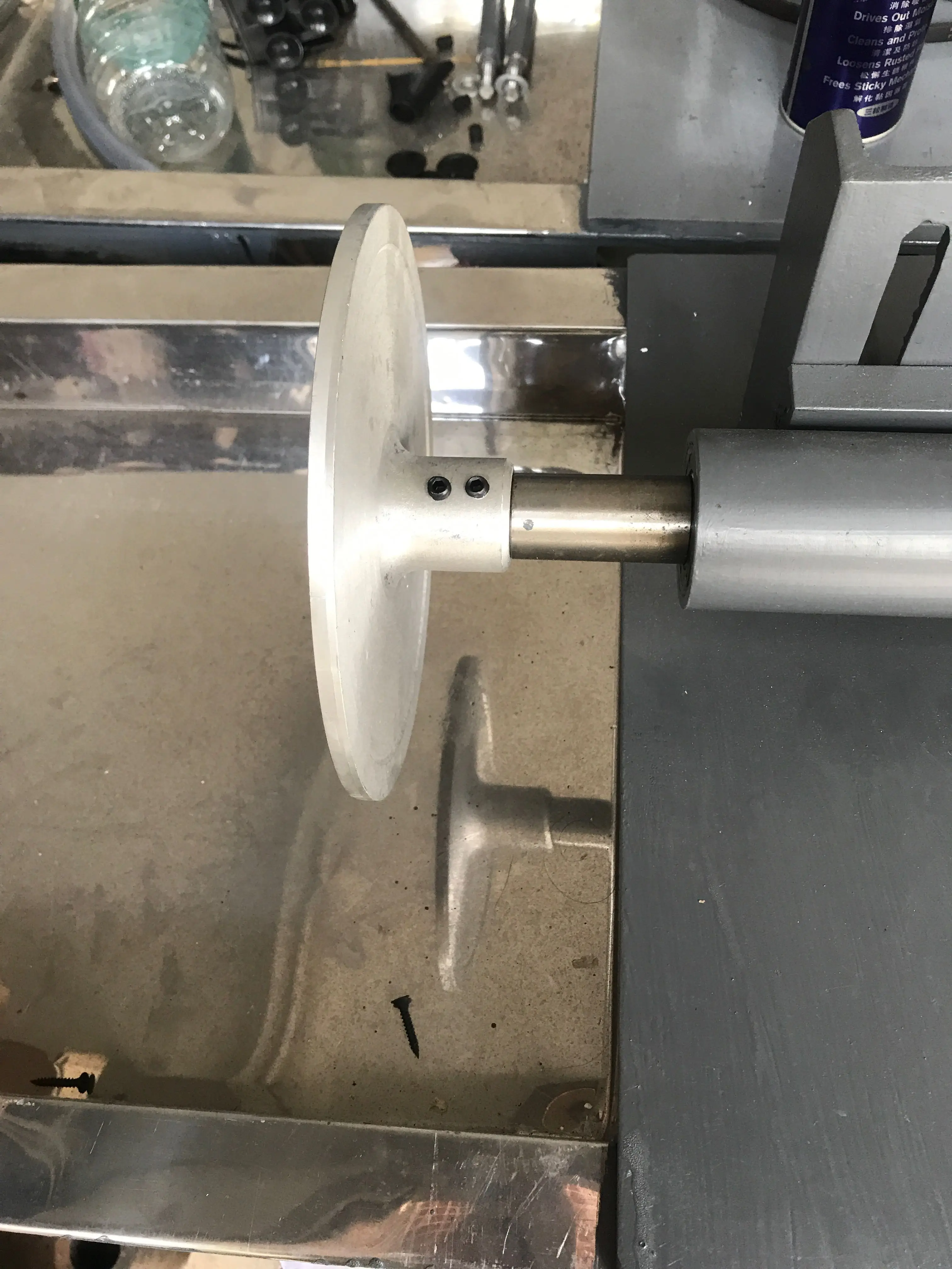 Polier- und Schleifscheibe aus Aluminium 4" 6" 7" 8" 9" für Flachmaschinen, Schwamm, Lammfell – Detail 8