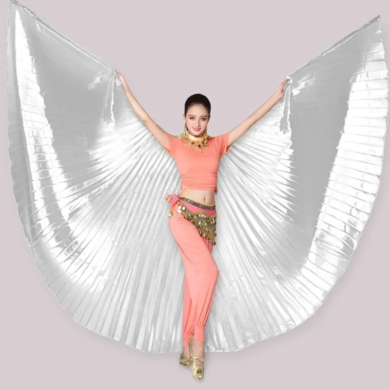 Hot Sell Cheap Women\'s Professional Belly Dance Costume Angle Isis Wings Gold   Open Isis Wings Adults No Stick