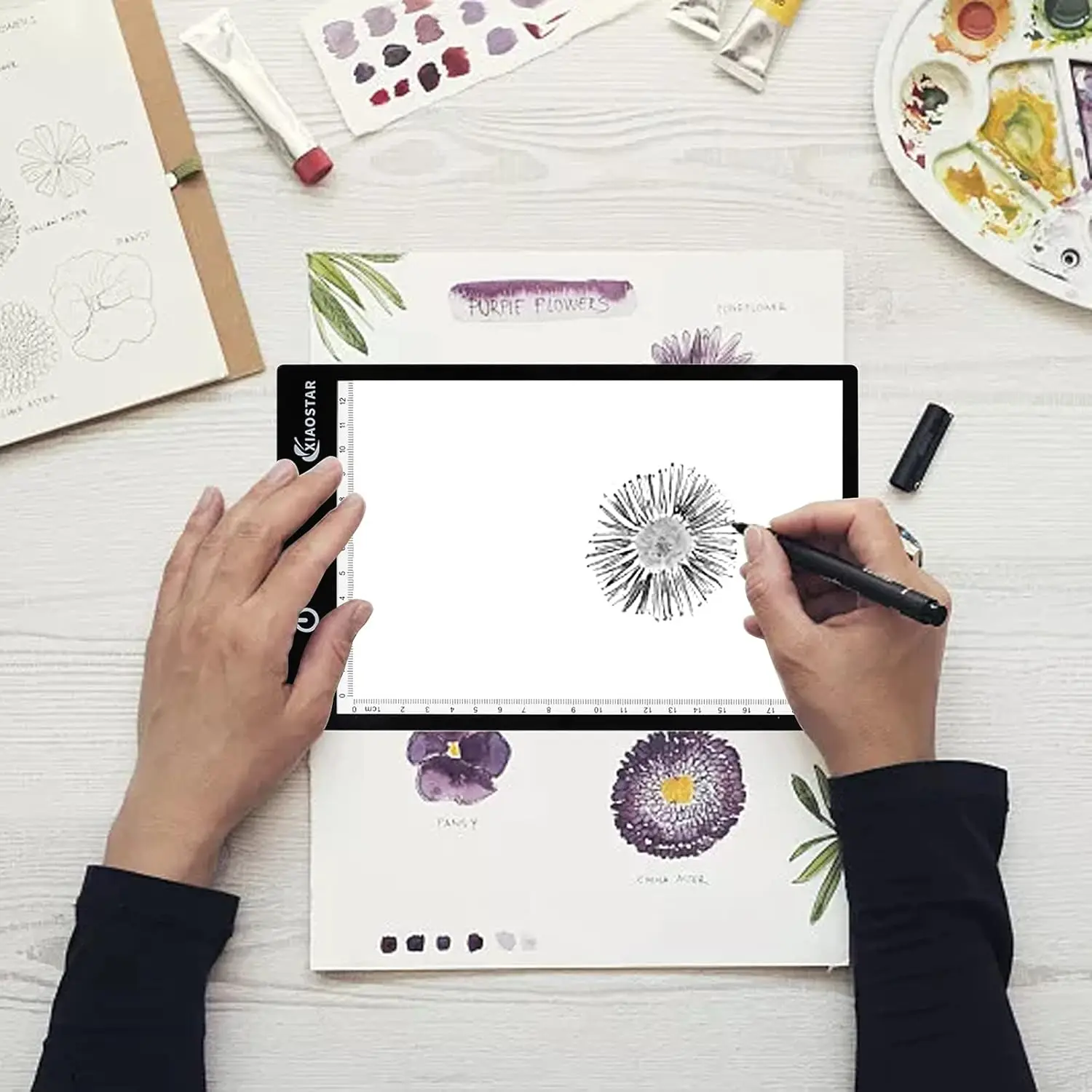 

Световой планшет A5 с USB-зарядкой, регулируемой яркостью для художников, рисования, анимации и просмотра рентгеновских снимков