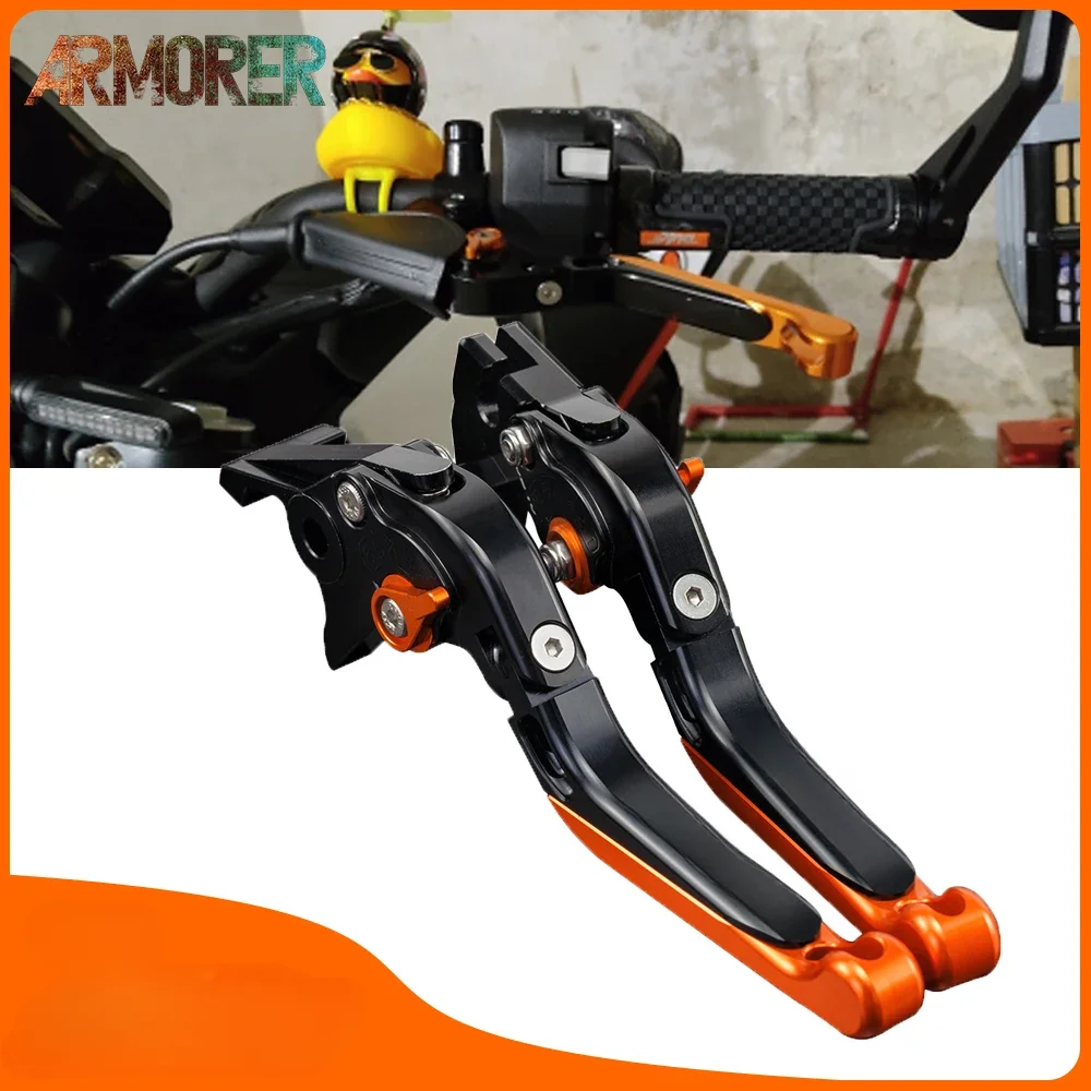 Motorcycle Accessories CNC Aluminum Folding Adjustable Brakes Clutch Levers For KTM 690 DUKE 690 DUKE R 2012 2013