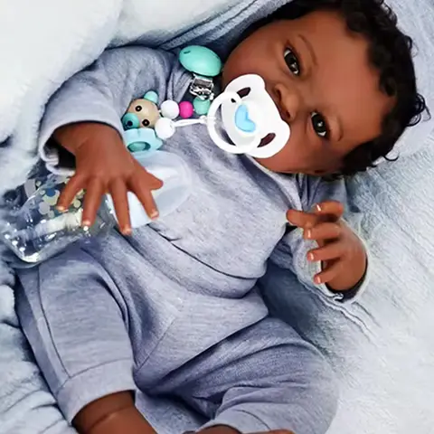 20 Inch Realistic Reborn Baby Dolls | Lifelike Reborn Baby, Handmade Collectible Gift with Accessories Set for Kids 3+, Pretend Play, Collecting, Cuddling