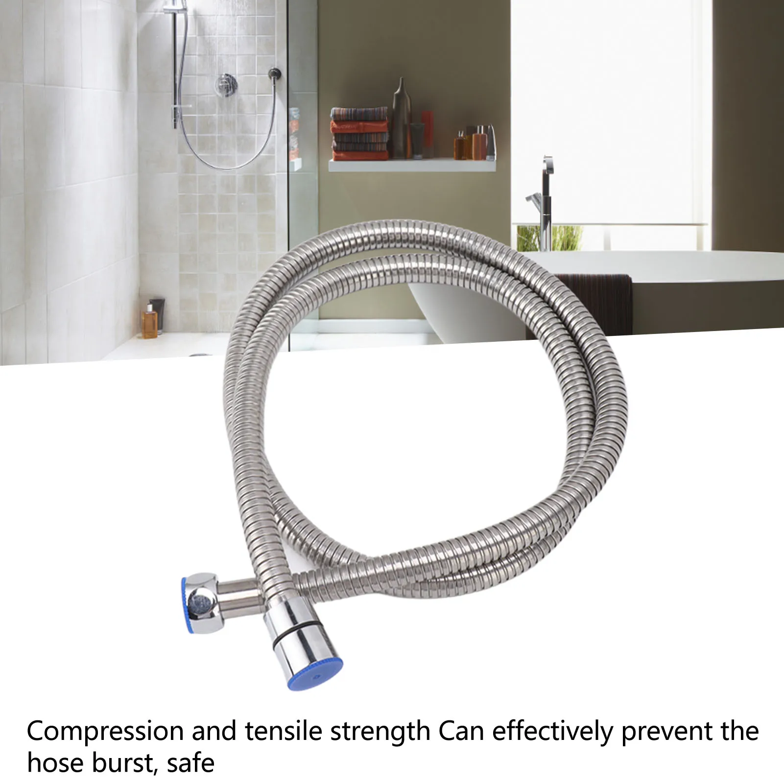 

47-дюймовый душевой шланг, взрывозащищенный, устойчивый к давлению, термостойкий, горячий и холодный, удлиненный душевой шланг для ванной комнаты