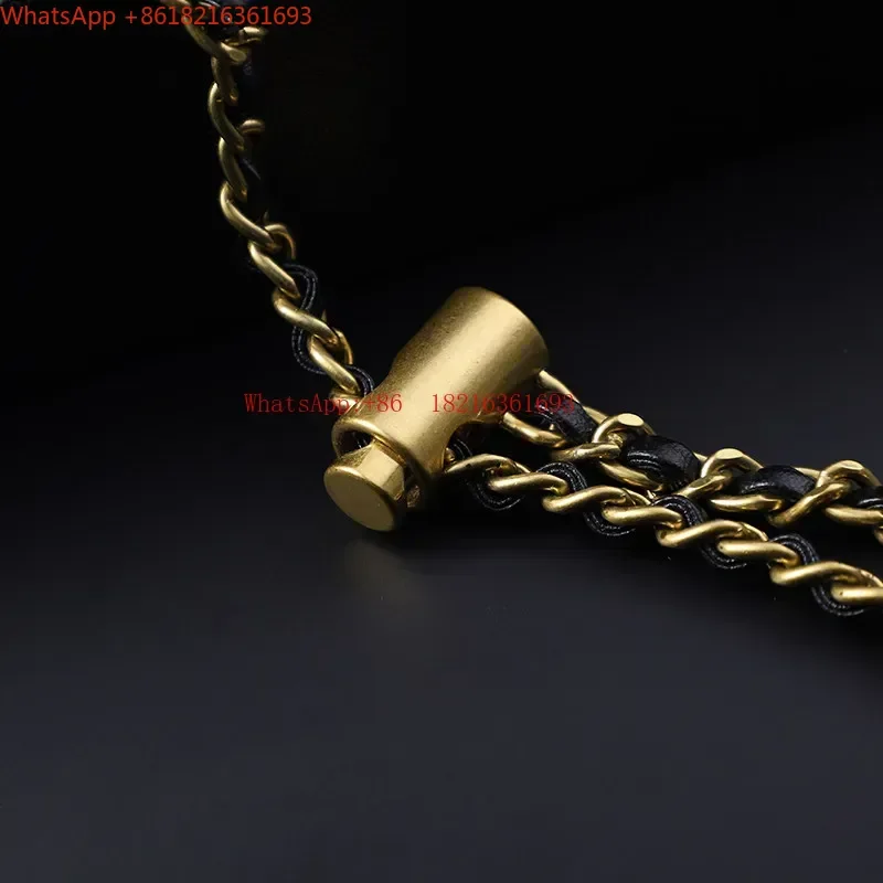 Limited Offer Women's Bag Chain Adjustable Shoulder Strap Underarm Crossbody Bag Strap Piercing Leather Chain Accessories
