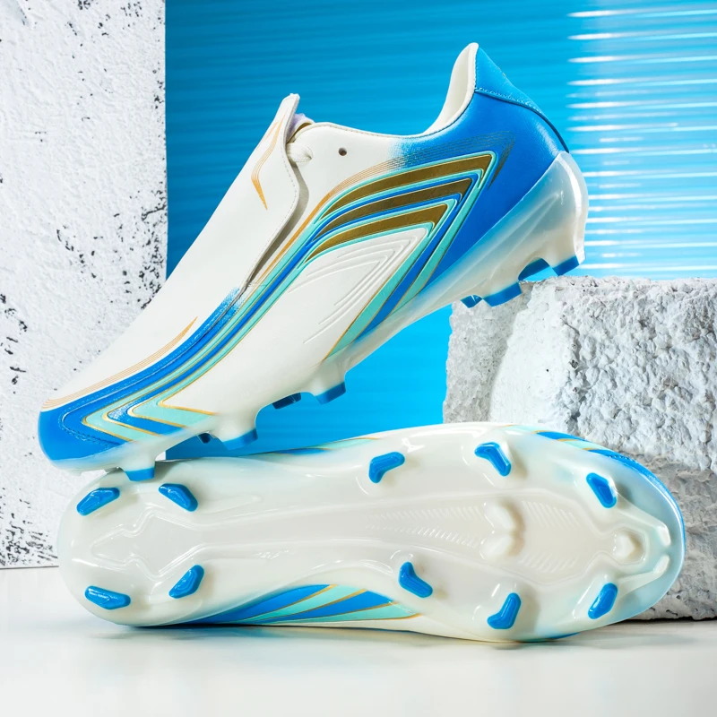 New Men Football Boots Match Sneakers Cleats Indoor Soccer Shoes Mid-top Futsal Non-Slip Hot-selling Grass High-quality Outdoor