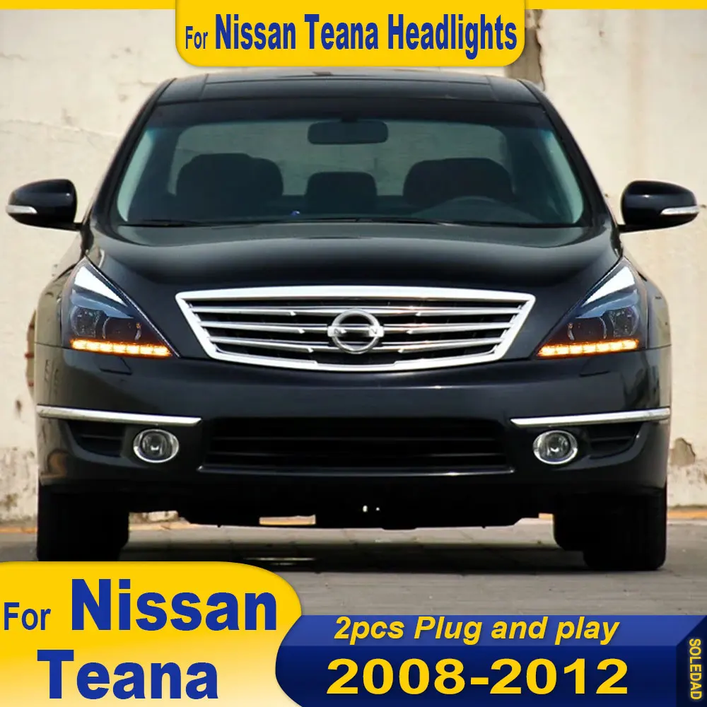

Car Styling For Nissan Teana 2008 2009 2010 2011 2012 Altima Headlights Signal DRL Hid Bi-Xenon Lens Low Beam Auto Accessories