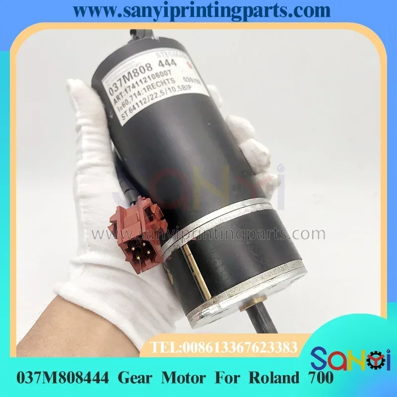 95% Original New 037M808444 Motor 80.37M44-80804 Gear Motor 037M 808 444 Ink Key Engine For Roland 700 Machine Parts